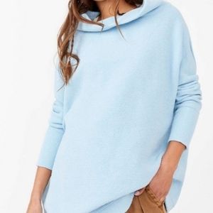 Free people ottoman blue tunic sweater small